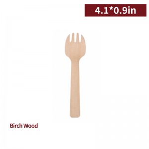 【Wooden Fork Spoon 2 in 1】Wooden Utensil Disposable - 5000 pcs per box