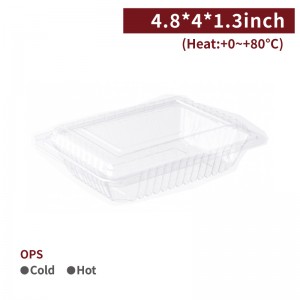 【OPS Transparent Meal Container - 9H】anti-fog not for microwave transparent box fruits container  - 2000 pcs per box / 100 pcs per package