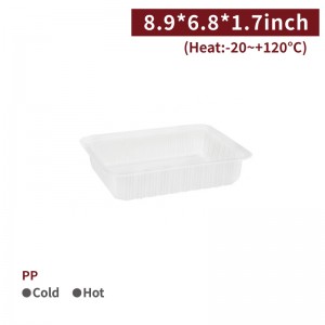 [43oz PP Food Container - Translucent] Sqare (9 Inch) - 960pcs
