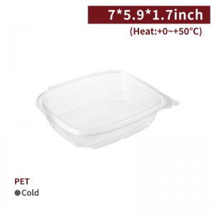 【PET Salad Container - 720ml】snack plastic box - 200 pcs per box