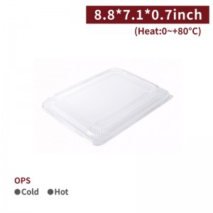 [9 Inch OPS Plastic Lid-Clear]-800pcs