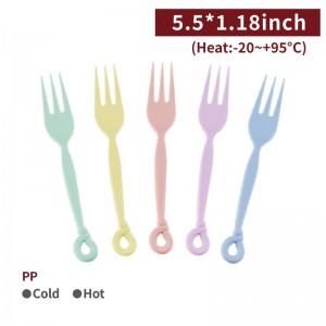 【Macaron Fork】PP fork heat-proof - 1040 pcs per box / 104 pcs per package