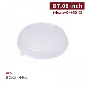 [OPS Plastic Lid-Clear] (180mm)-400pcs