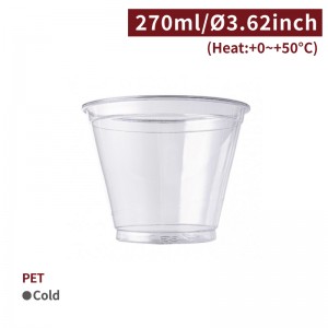 [PET 9oz Dessert Cup-Clear] (92mm)-1,000pcs