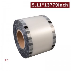 【PE Transparent Sealing Film - One roll can seal 3000 cups (130mm*350M)】sealing film plastic film applicable for PP plastic cup and PE paper cup - 6 rolls per box