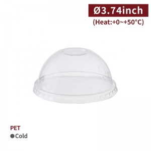 [PET Dome Lid-Clear With No Hole]-(95mm)-2,000pcs