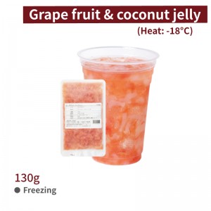 [Fresh Fruit Tea & Coconut Jelly]Grape fruit & coconut jelly 130g per bag-120 bags per box