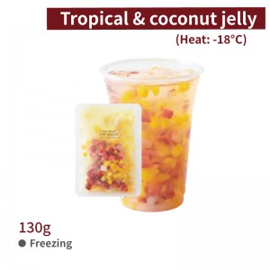 [Fresh Fruit Tea & Coconut Jelly]Tropical & coconut jelly 130g per bag-120 bags per box