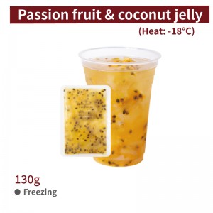 [Fresh Fruit Tea & Coconut Jelly]Passion fruit & coconut jelly 130g per bag-120 bags per box