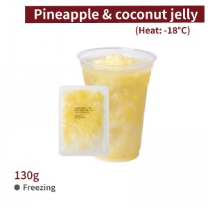 [Fresh Fruit Tea & Coconut Jelly]Pineapple & coconut jelly 130g per bag-120 bags per box