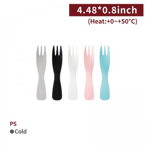 【PS Colorful Cake Fork - 5 color options】for cake snack 4000 pcs per box