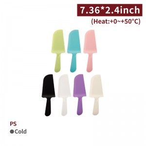 【PS - Wide Cake Knife - Colorful】187*61*7mm for cake triangle-shaped - 1000 pcs per box
