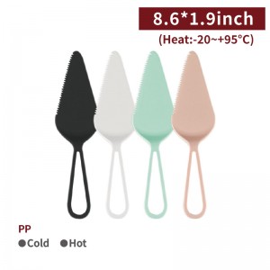 【PP - Triangular Cake Knife - Multiple Color Options】 heat-proof knife - 500 pcs per box / 4 color options