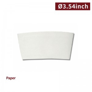 [10~22oz Cup Sleeve-White(Ø90mm)]-1,000pcs