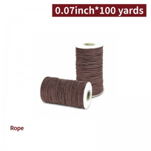 【Packaging Rope - Brown】elastic rope packaging - 100 yard per rope