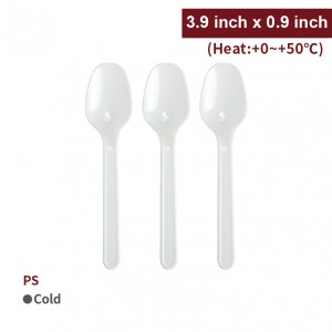 [PS Disposable Spoon-White(3.9 inch)]-4,000cs