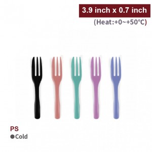 [PS Disposable Fork-Muti-Colored(3.9 inch)]-2,520cs