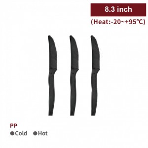 [PP Disposable Knife-Black(6.3 inch)]-2,000cs