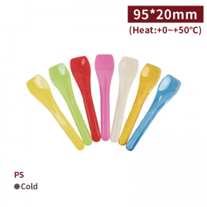 【PS - Ice-cream Spoon - Colorful】spoon - 5000 pcs per box / 200 pcs per package