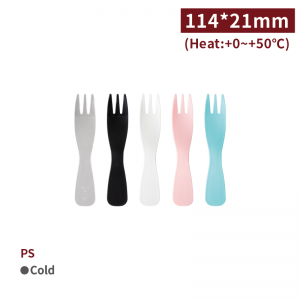【PS Colorful Cake Fork - 5 color options】for cake snack 4000 pcs per box