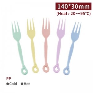 【Macaron Fork】PP fork heat-proof - 1040 pcs per box / 104 pcs per package