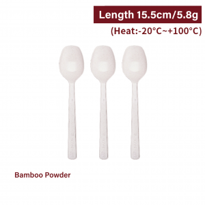 【Eco-friendly Bamboo Spoon - Beige】non-toxic eco-friendly biodegradable spoon - 2000 pcs per box / 100 pcs per package